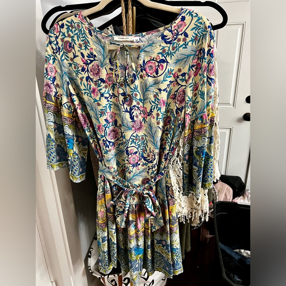 💜New💜 Cute Boutique Floral Ruffle Dress
